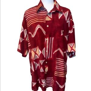 Riscatto Button Down Short Sleeve Vintage Shirt Size XL